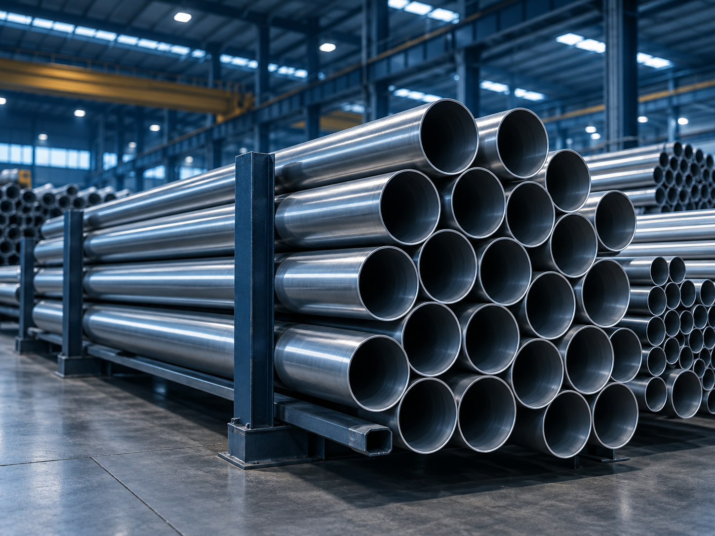 Illustration of seamless pipes & tubes equipment